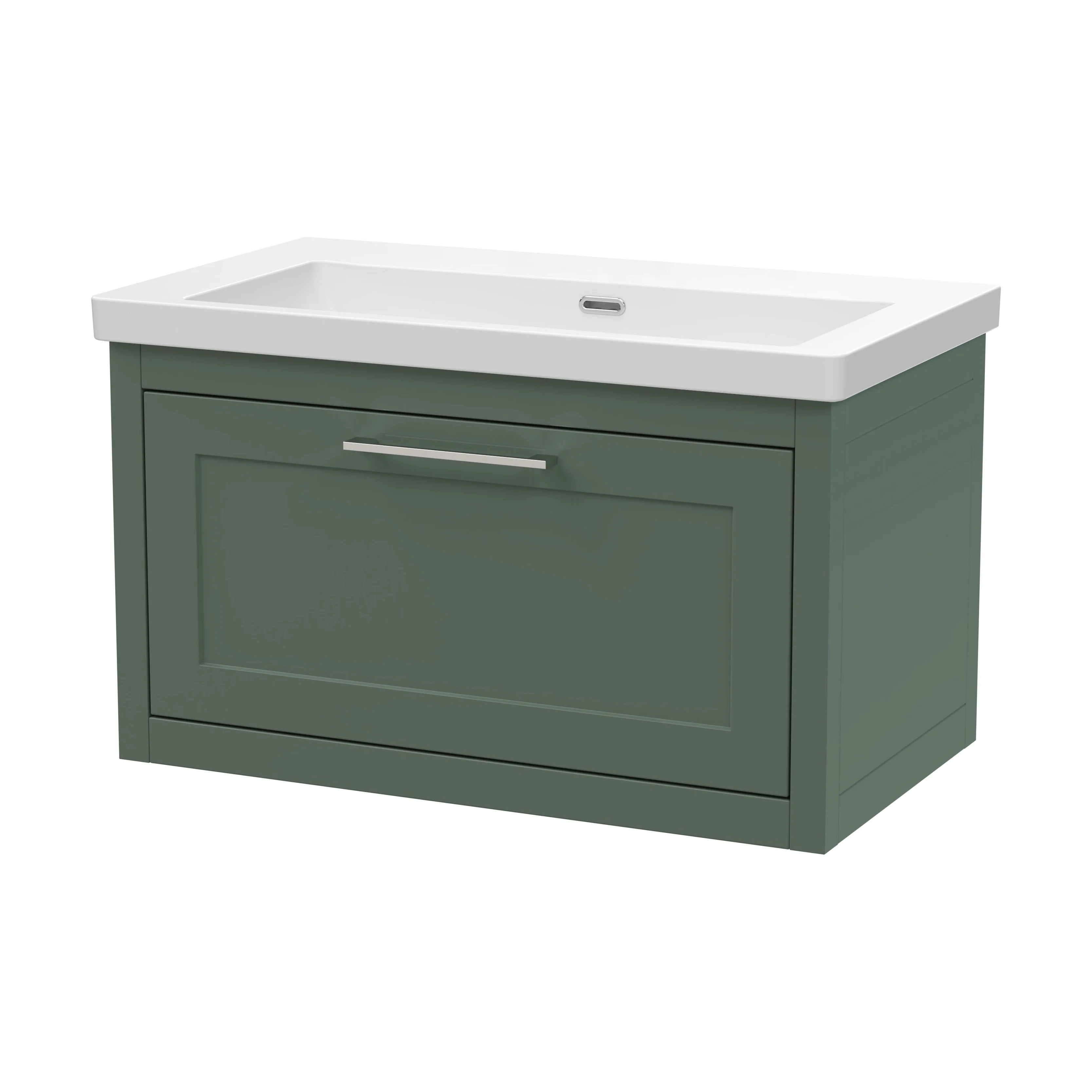 Blithbury Traditional Bathroom Wall Hung Vanity with Modern Fireclay Basin Unit - Choice of Size, Colour and Basin Type - Image 70