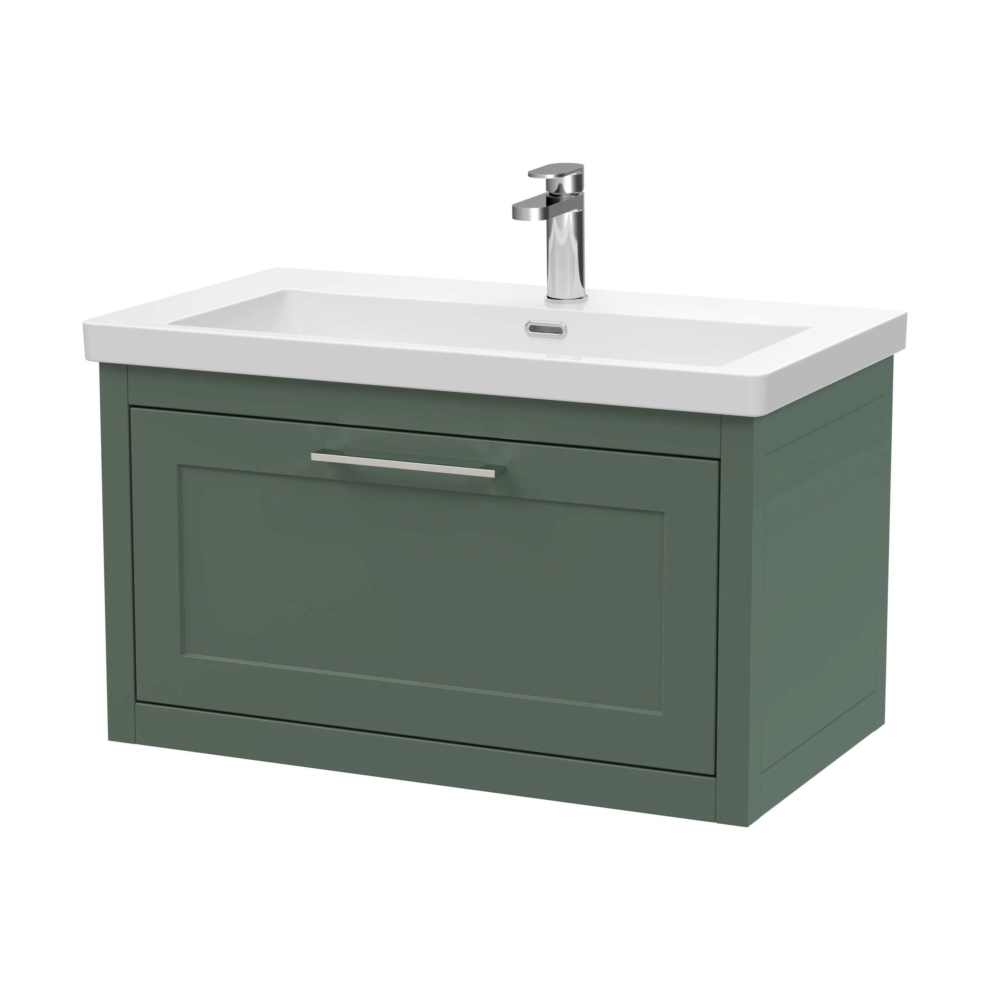 Blithbury Traditional Bathroom Wall Hung Vanity with Modern Fireclay Basin Unit - Choice of Size, Colour and Basin Type - Image 71