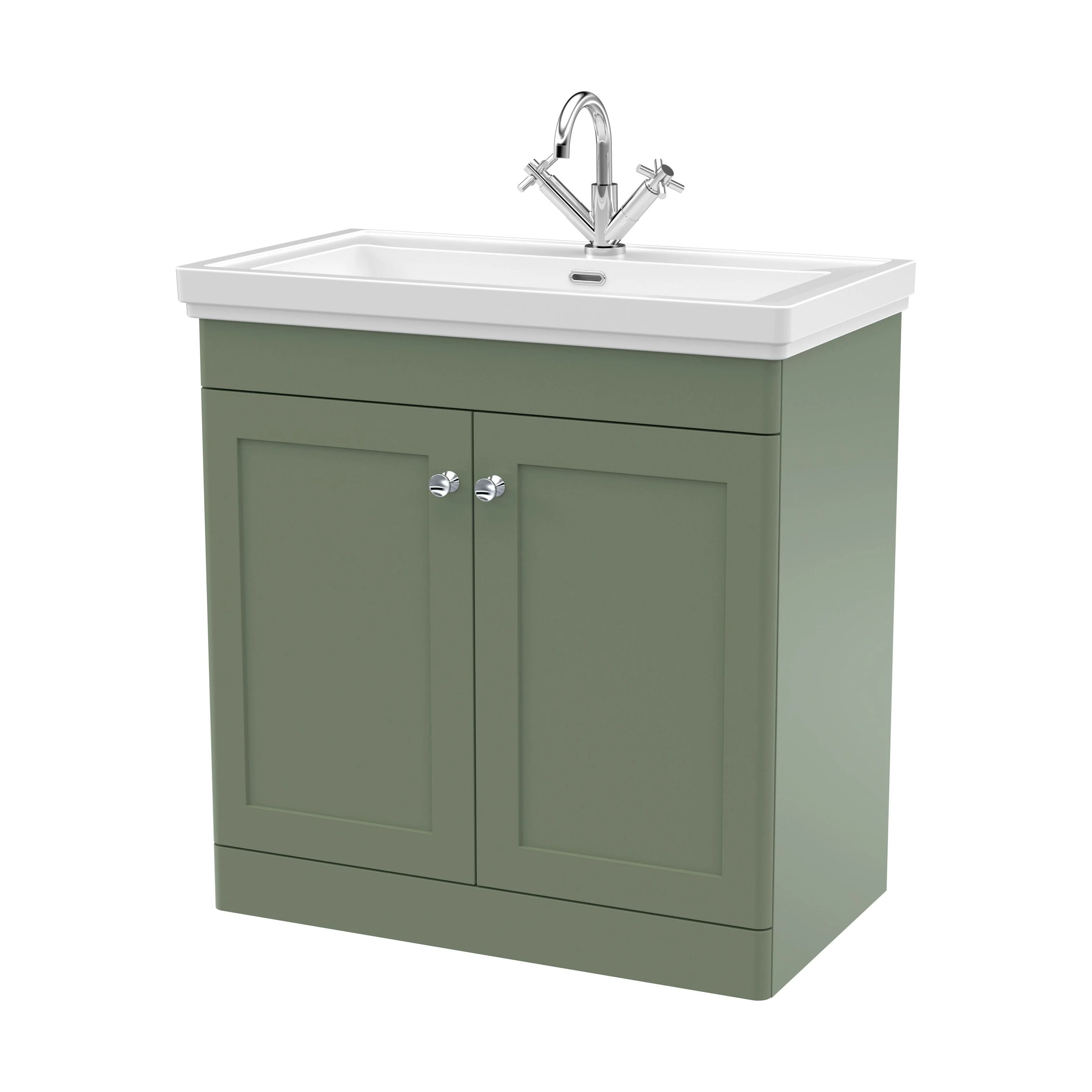 Swynnerton Traditional Floor Standing Vanity Basin Unit with 1 Tap Hole Ceramic Basin - Choice of Size and Finish - Image 50