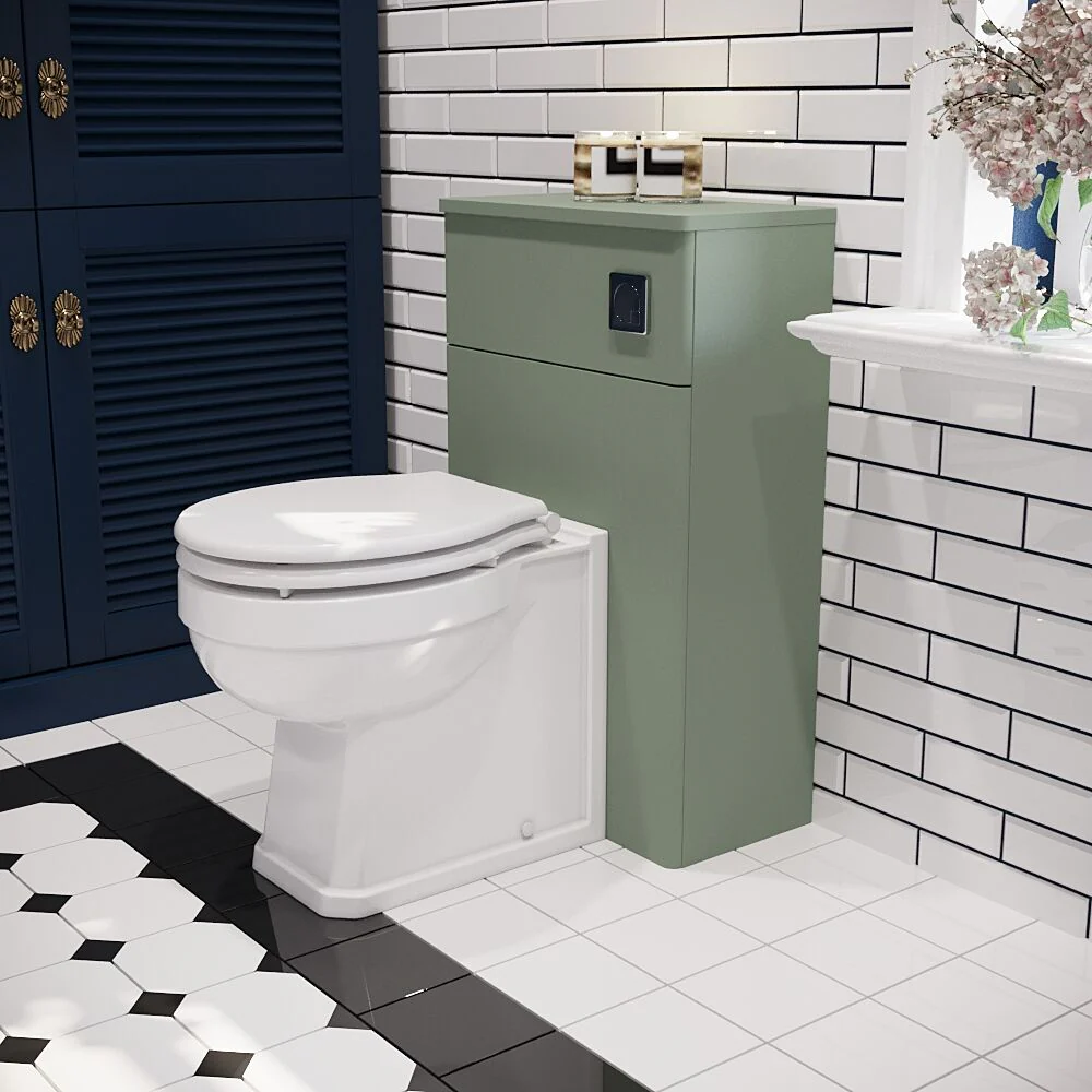 Swynnerton Traditional Floor Standing WC Toilet Unit, 500mm, Choice of Colour - Image 13