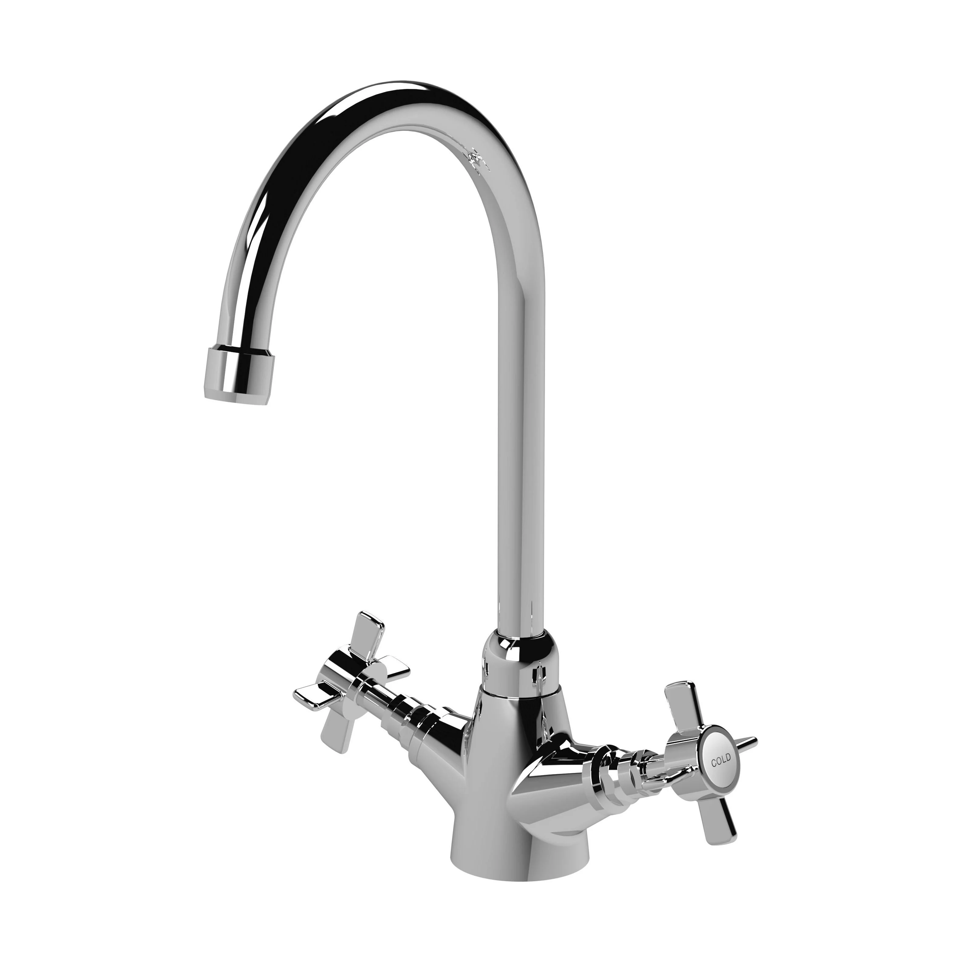 Norbury Mono Mixer Kitchen Tap - Multiple Handle and Finish Options Available - Image 21