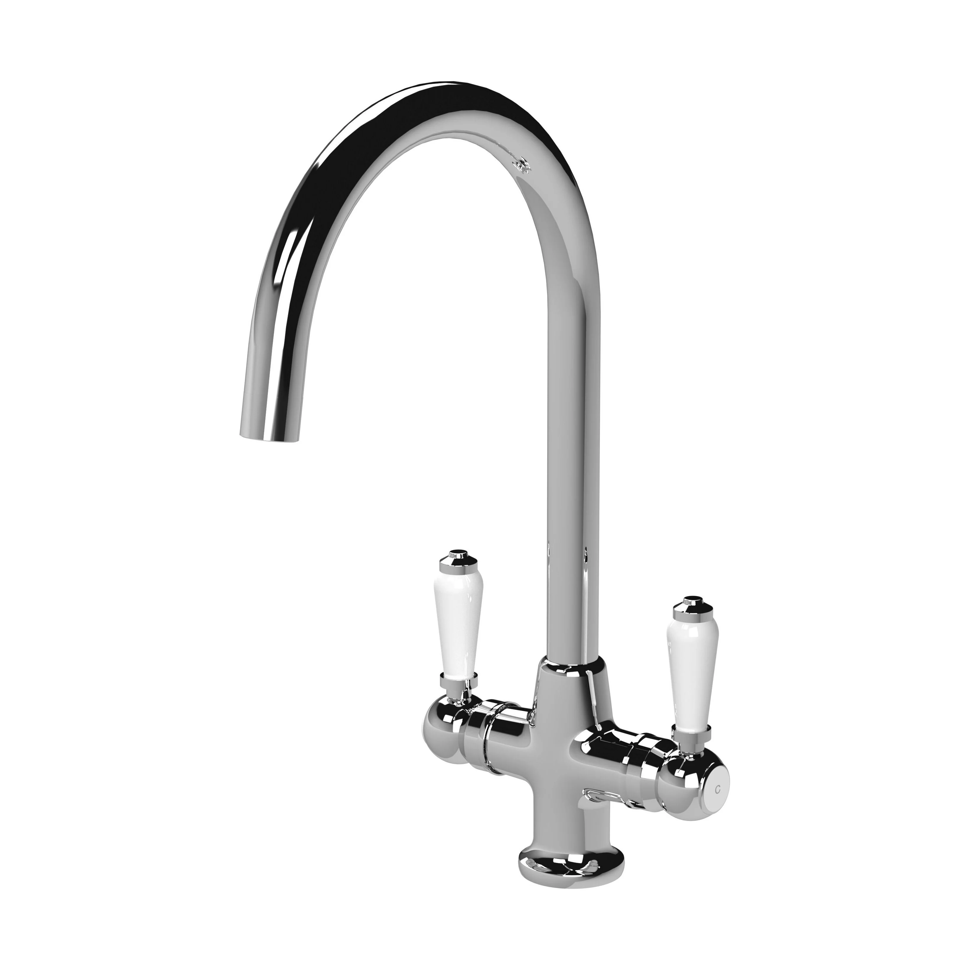 Norbury Mono Mixer Kitchen Tap - Multiple Handle and Finish Options Available - Image 22