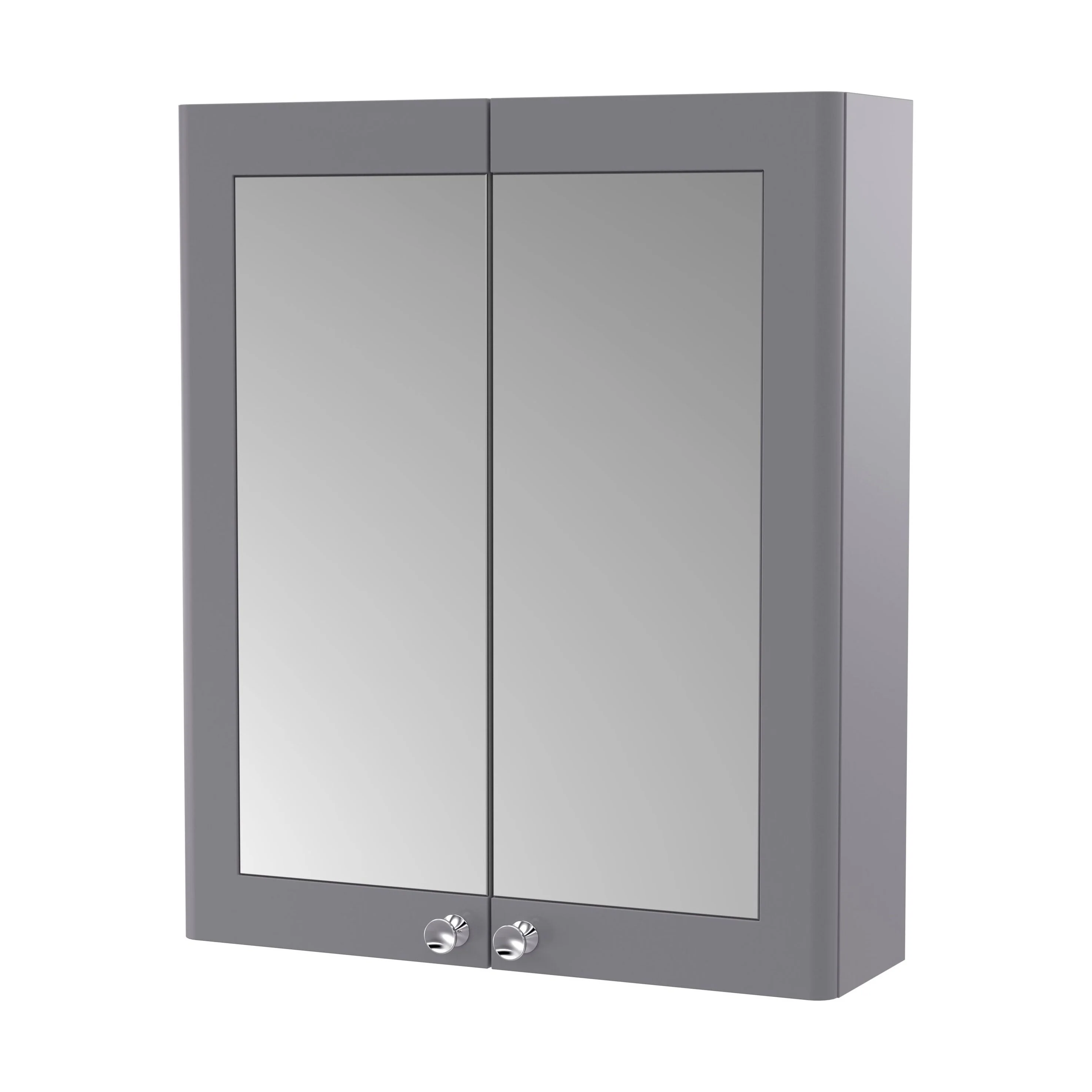 Swynnerton Traditional Wall Hung 2 Soft Close Door Mirror Cabinet, 600mm - Choice of Colour - Image 4