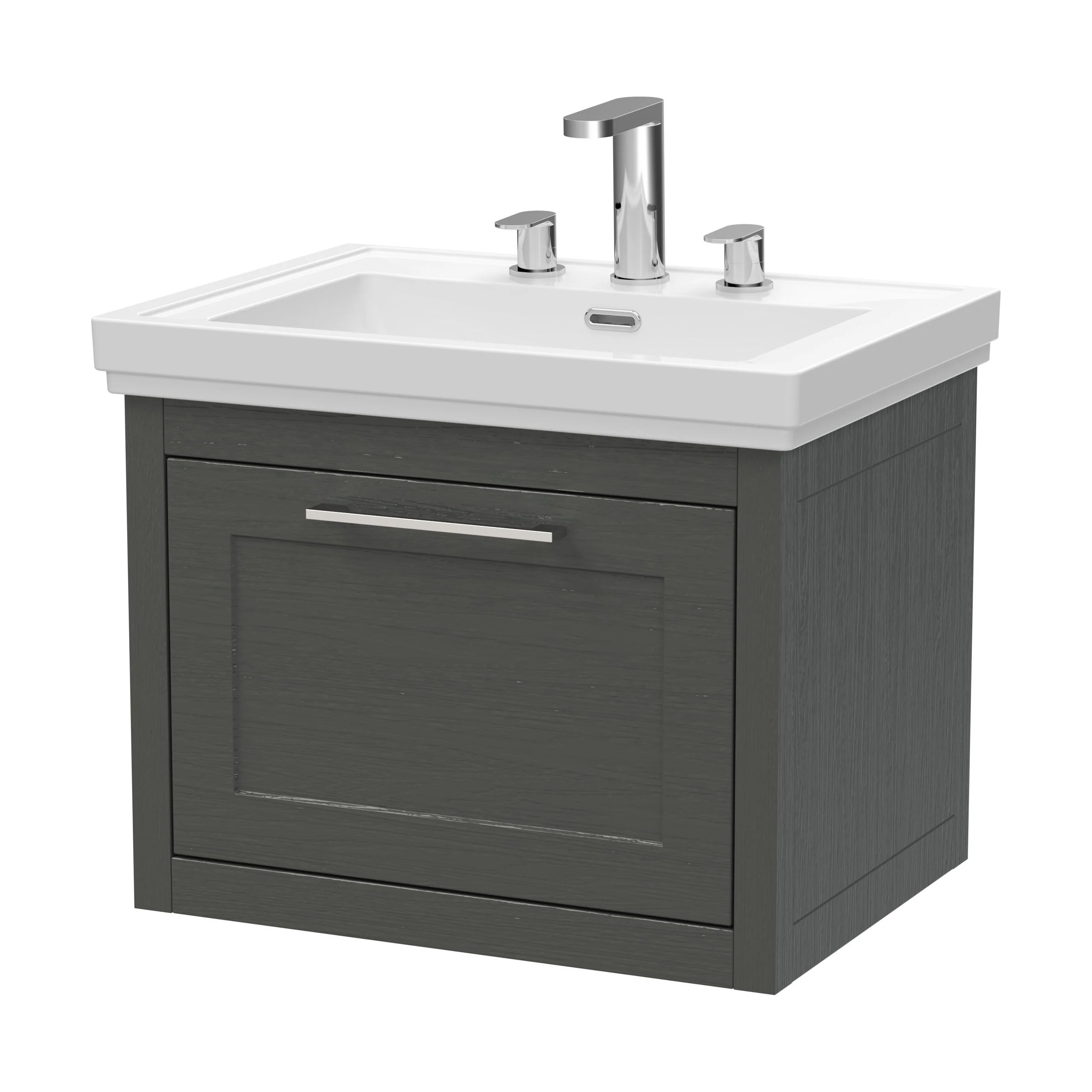 Blithbury Traditional Wall Hung Vanity Basin Unit with Fireclay Basin - Choice of Size, Colour and Basin Type - Image 53