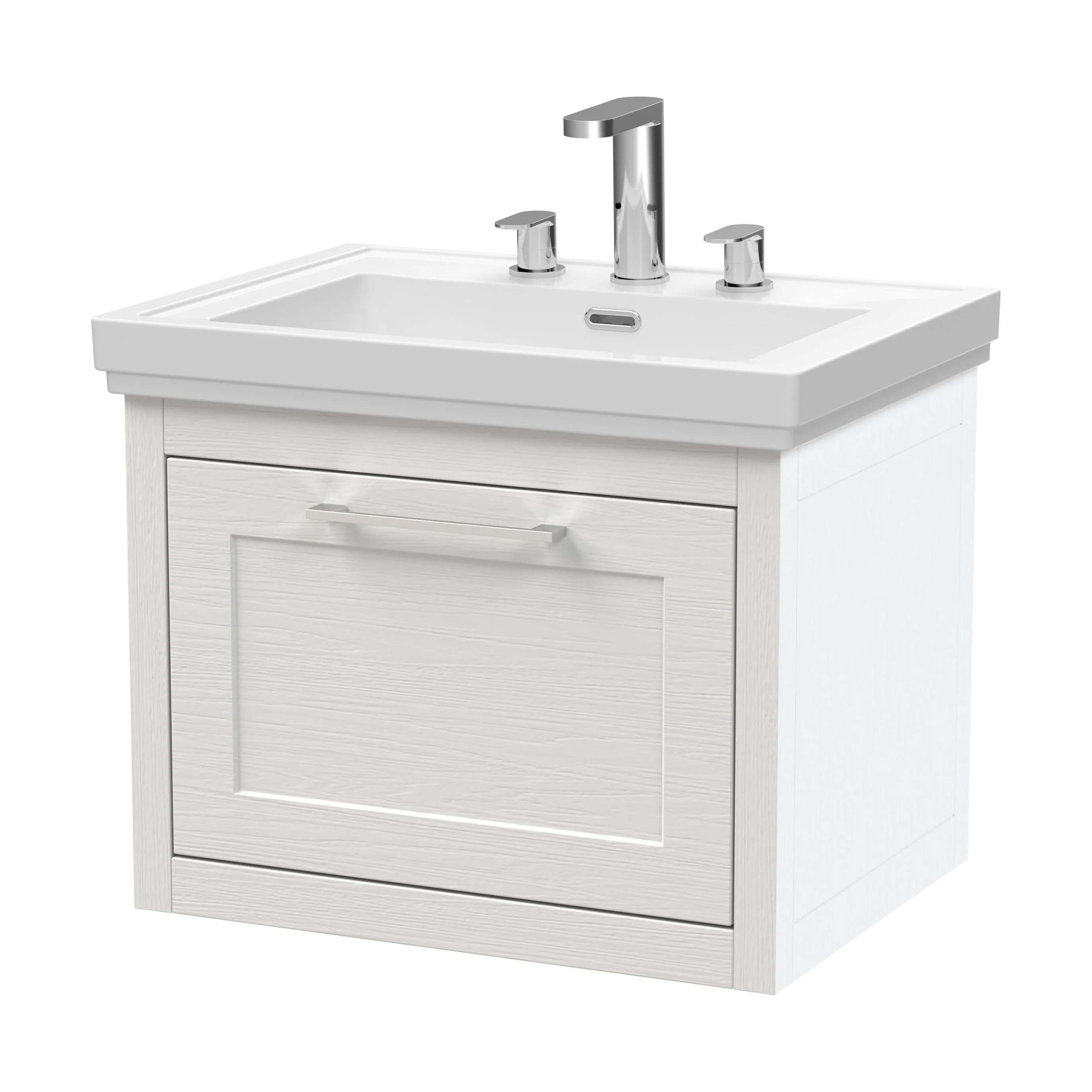 Blithbury Traditional Wall Hung Vanity Basin Unit with Fireclay Basin - Choice of Size, Colour and Basin Type - Image 62