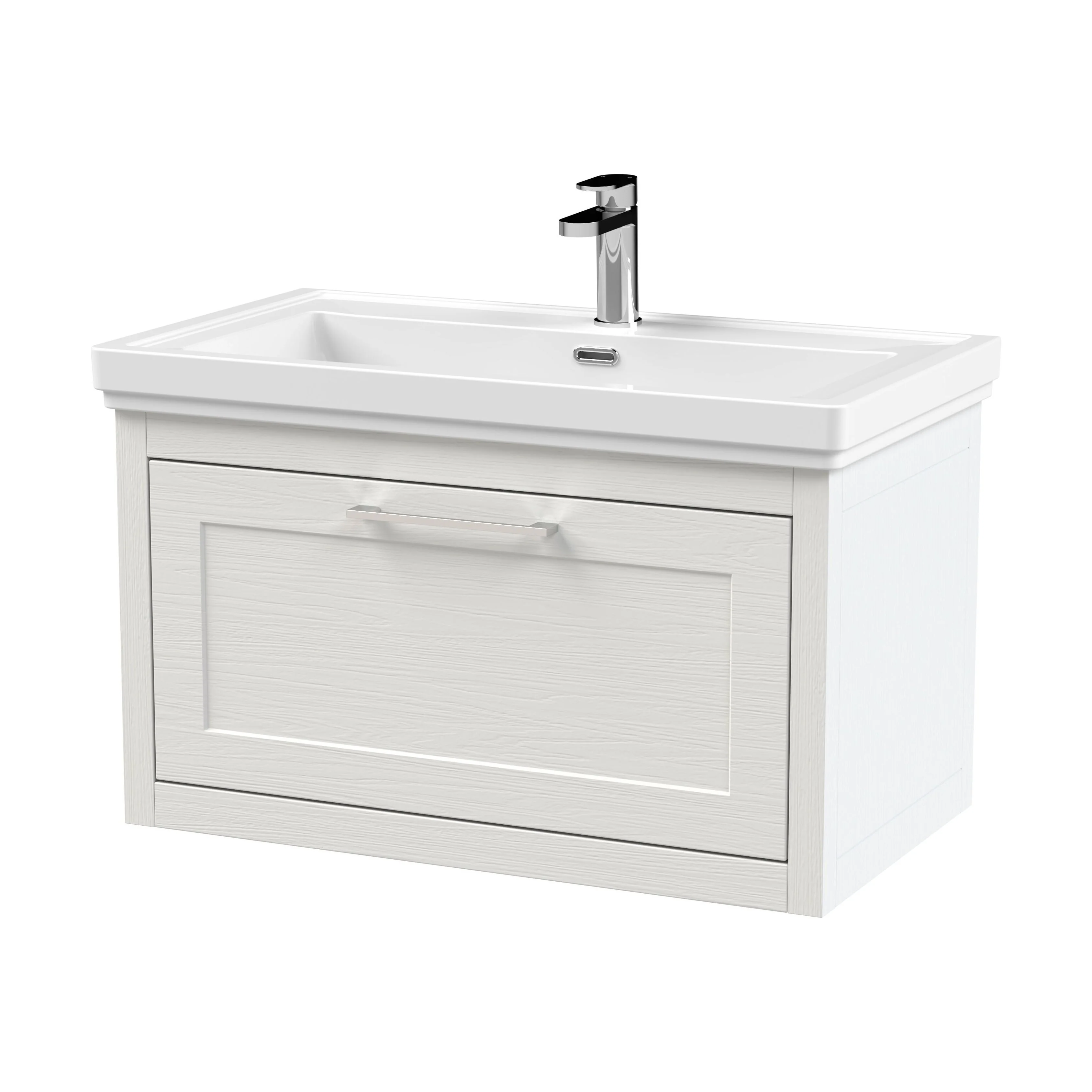 Blithbury Traditional Wall Hung Vanity Basin Unit with Fireclay Basin - Choice of Size, Colour and Basin Type - Image 64