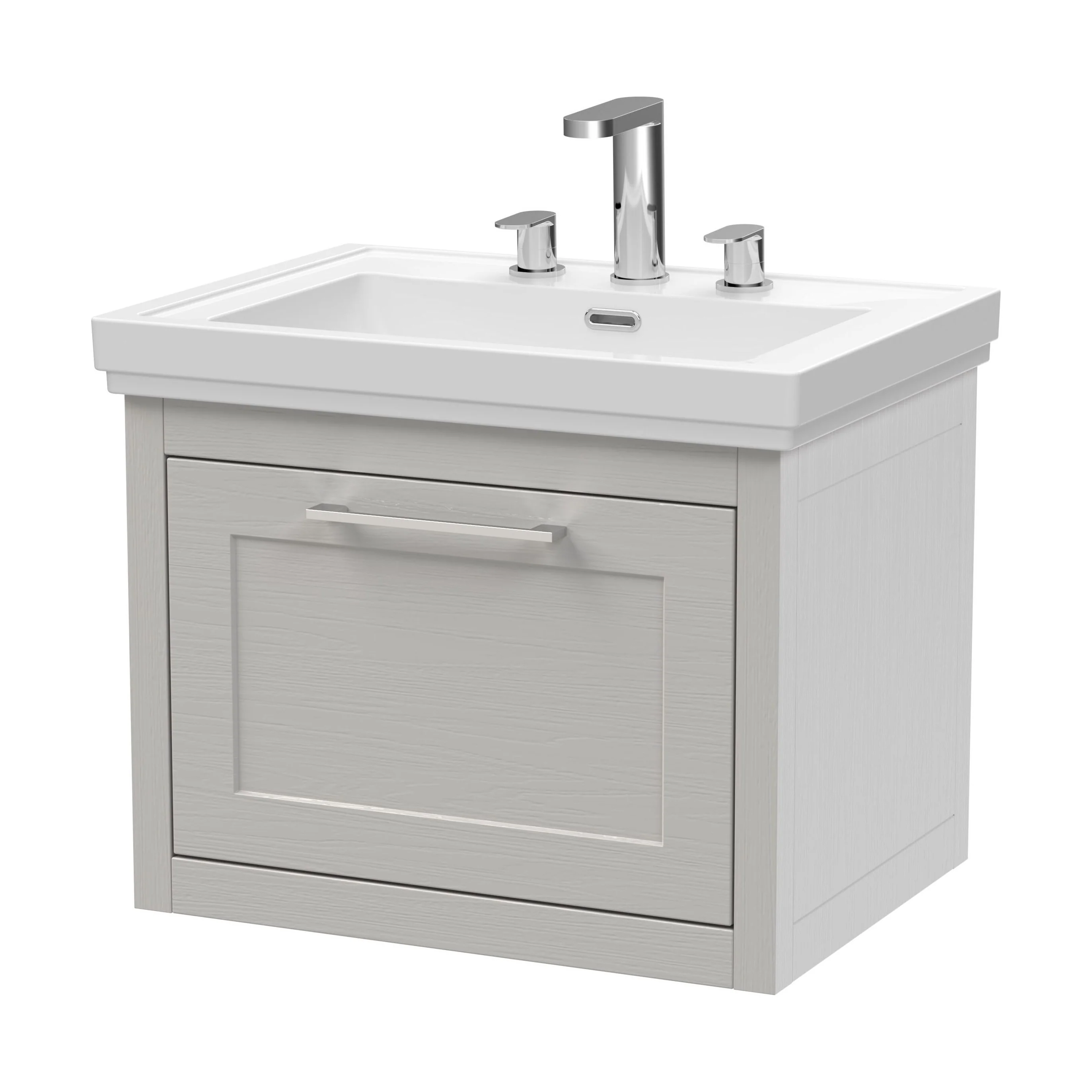 Blithbury Traditional Wall Hung Vanity Basin Unit with Fireclay Basin - Choice of Size, Colour and Basin Type - Image 71