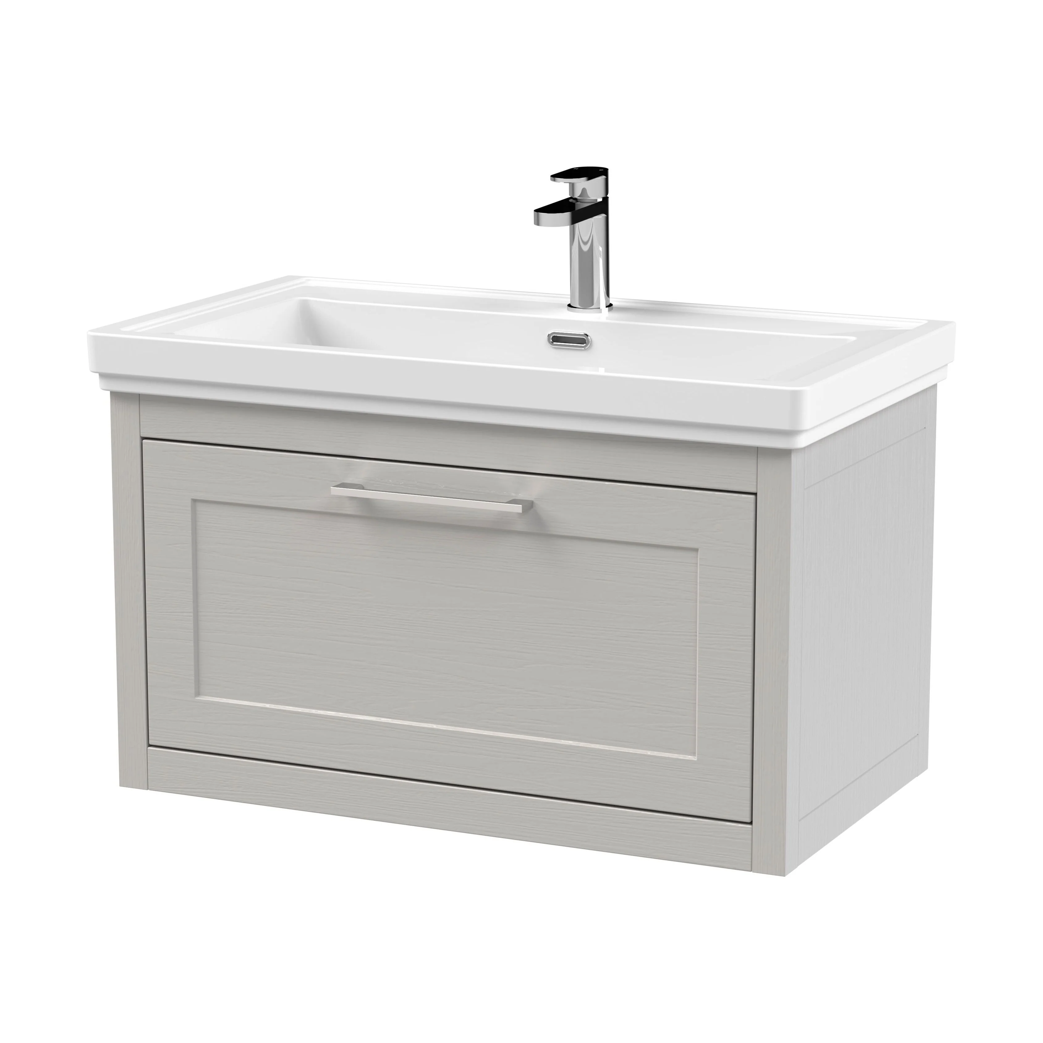 Blithbury Traditional Wall Hung Vanity Basin Unit with Fireclay Basin - Choice of Size, Colour and Basin Type - Image 73
