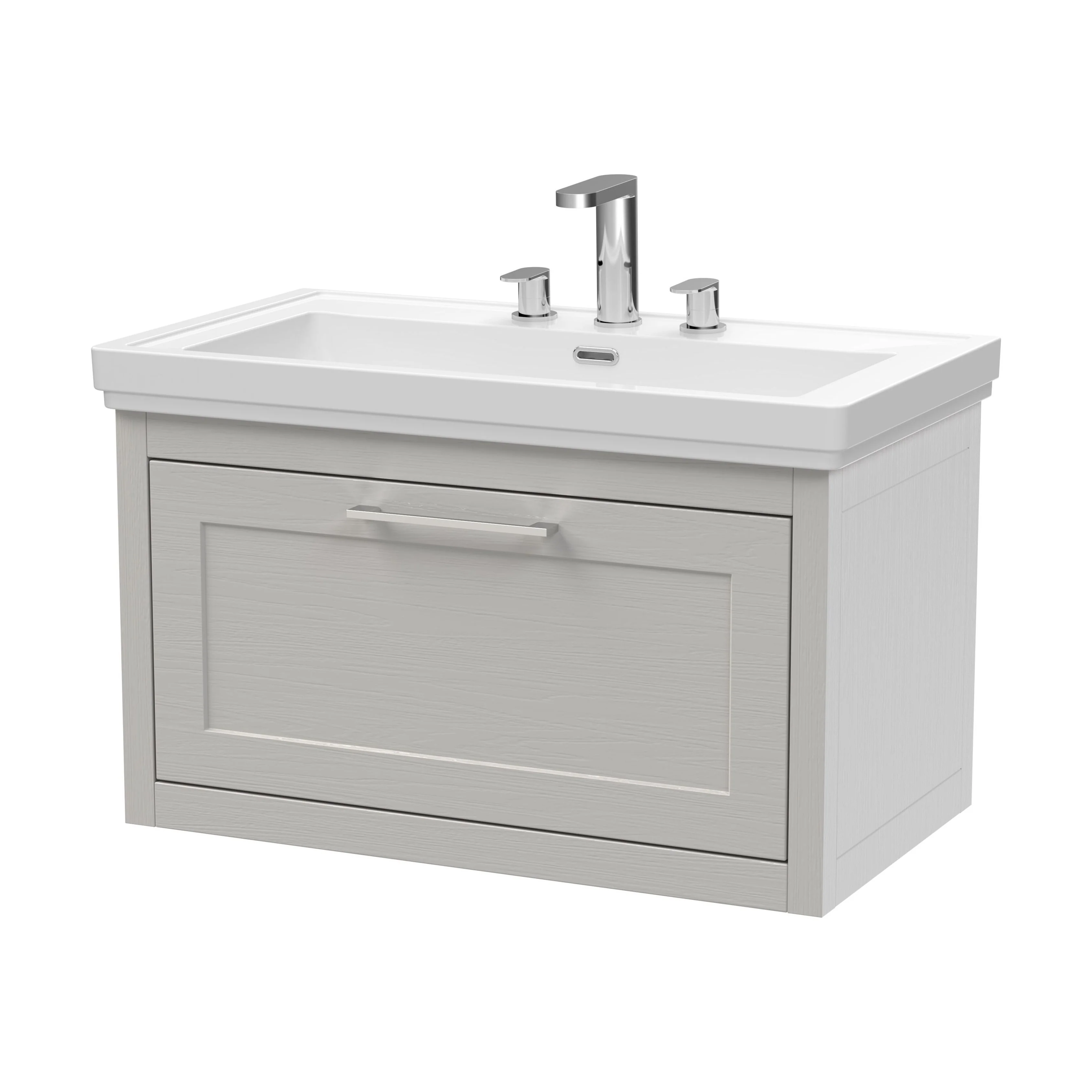 Blithbury Traditional Wall Hung Vanity Basin Unit with Fireclay Basin - Choice of Size, Colour and Basin Type - Image 74