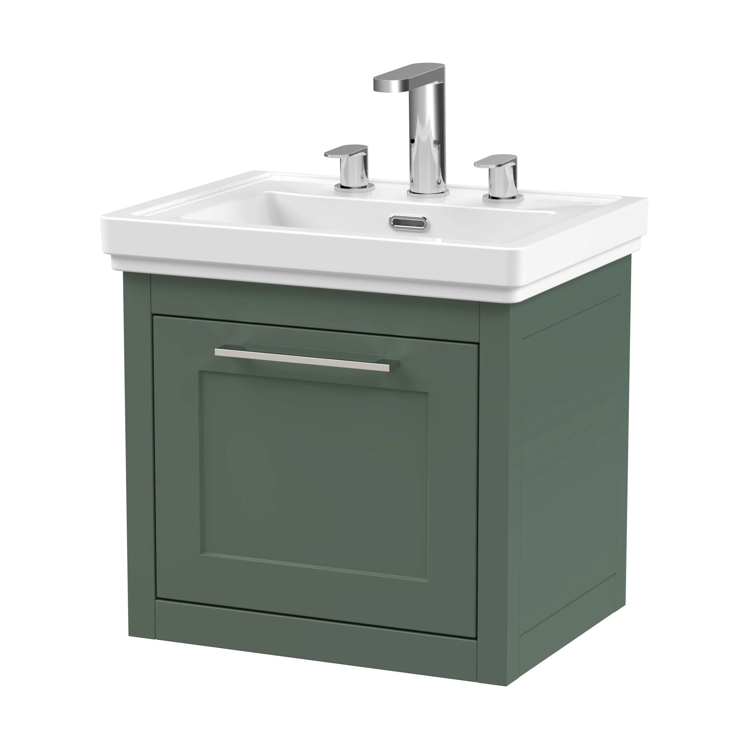 Blithbury Traditional Wall Hung Vanity Basin Unit with Fireclay Basin - Choice of Size, Colour and Basin Type - Image 77