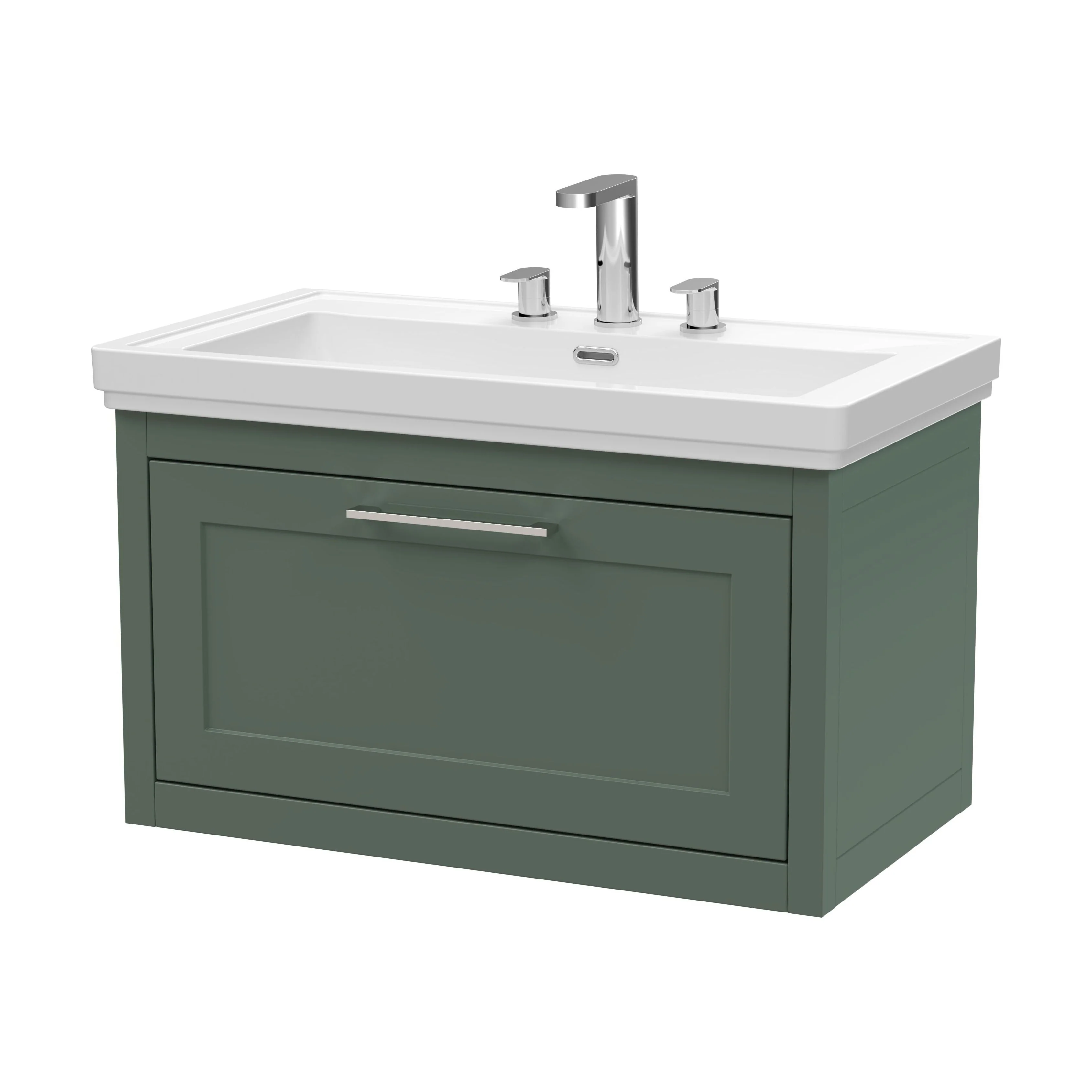 Blithbury Traditional Wall Hung Vanity Basin Unit with Fireclay Basin - Choice of Size, Colour and Basin Type - Image 83