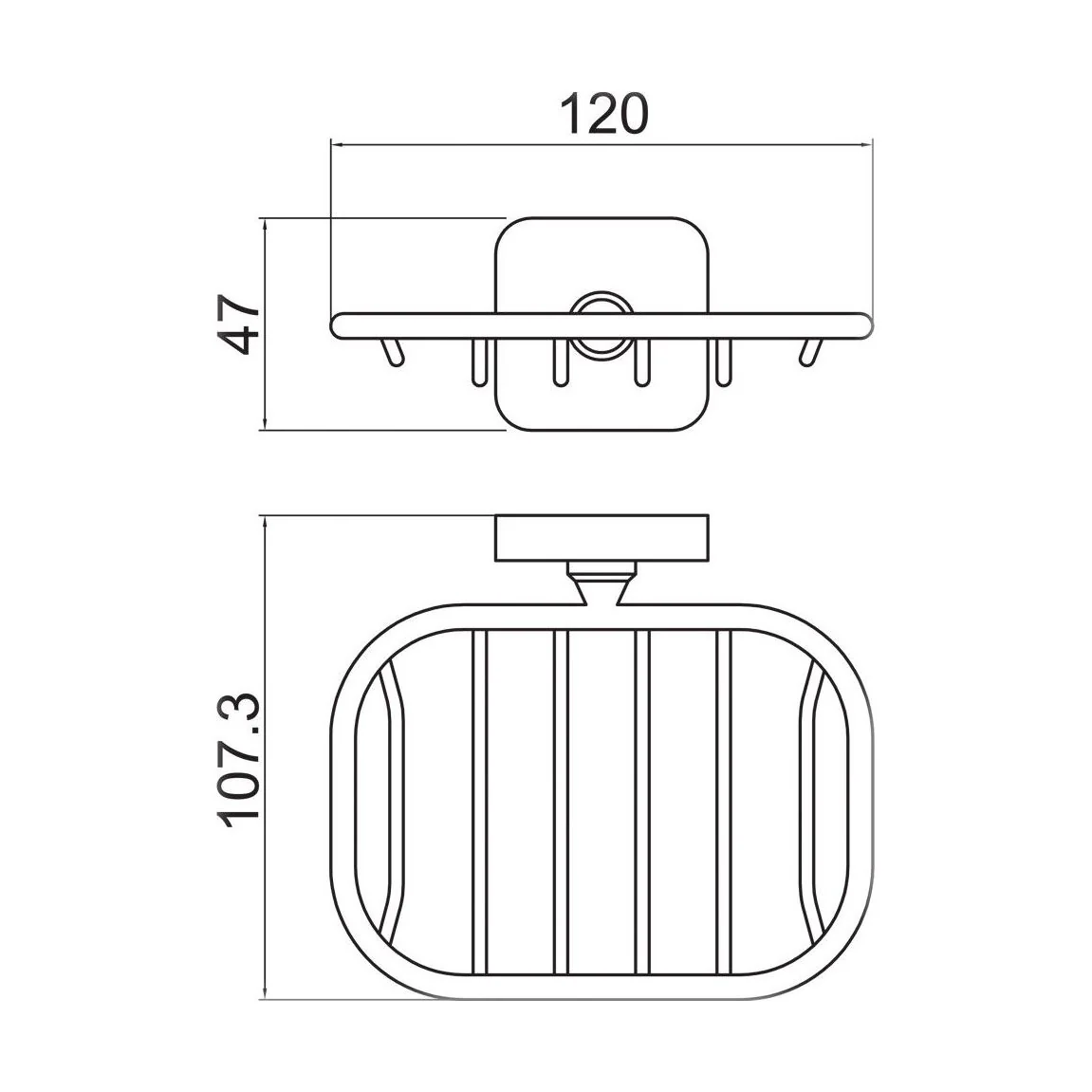 Wall Mounted Bathroom Soap Holder Basket - Choice of Finish - Image 6