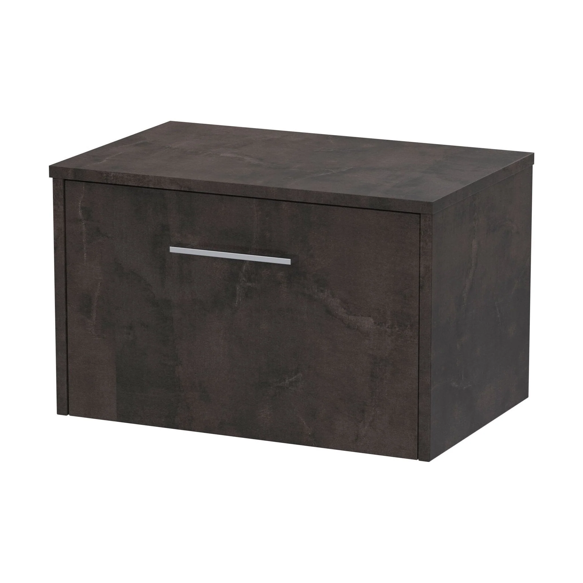 Winshill Contemporary 1 Drawer Wall Hung Vanity Unit with Worktop, 600mm