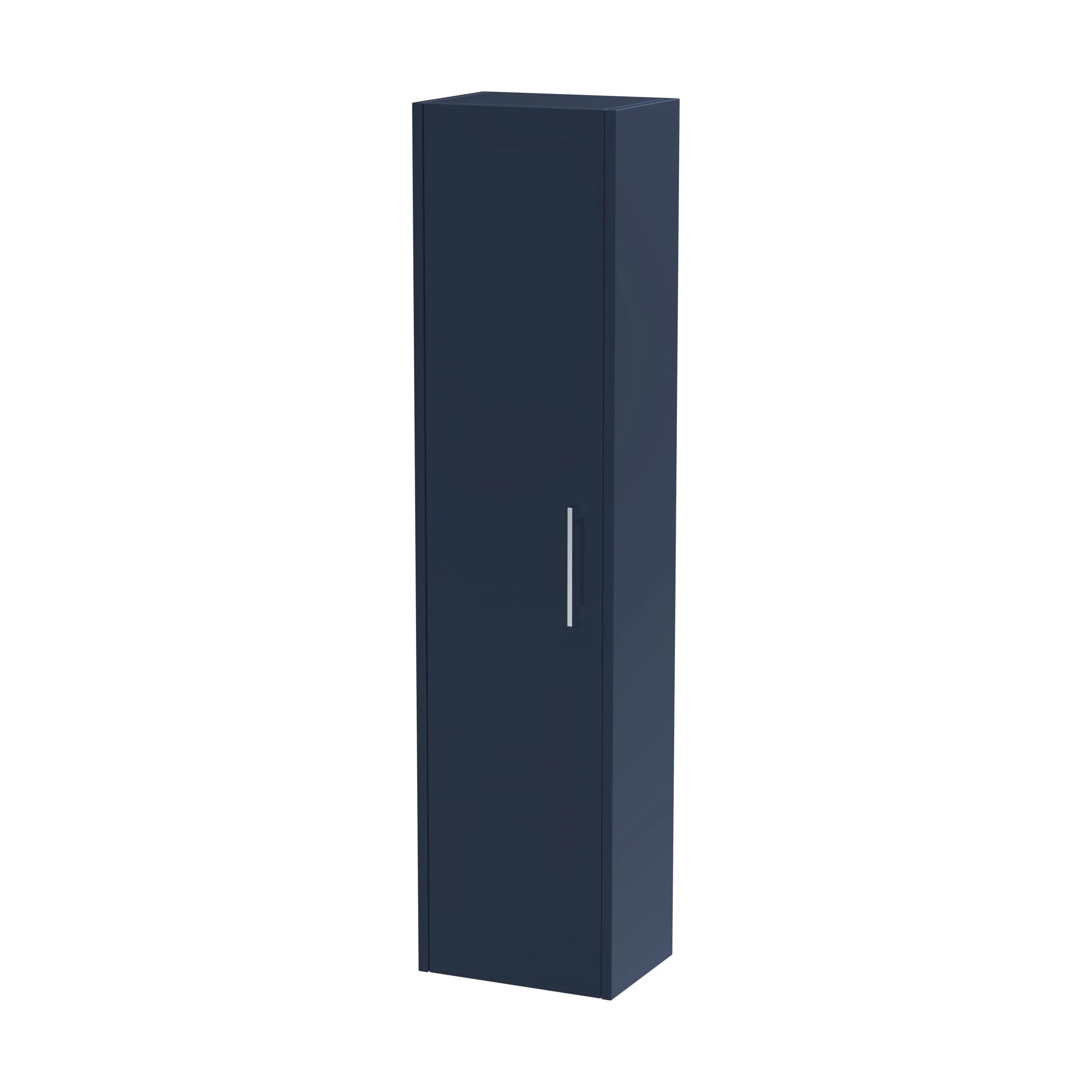 Winshill Wall Hung 1 Door Tall Cabinet - Blue - 350mm