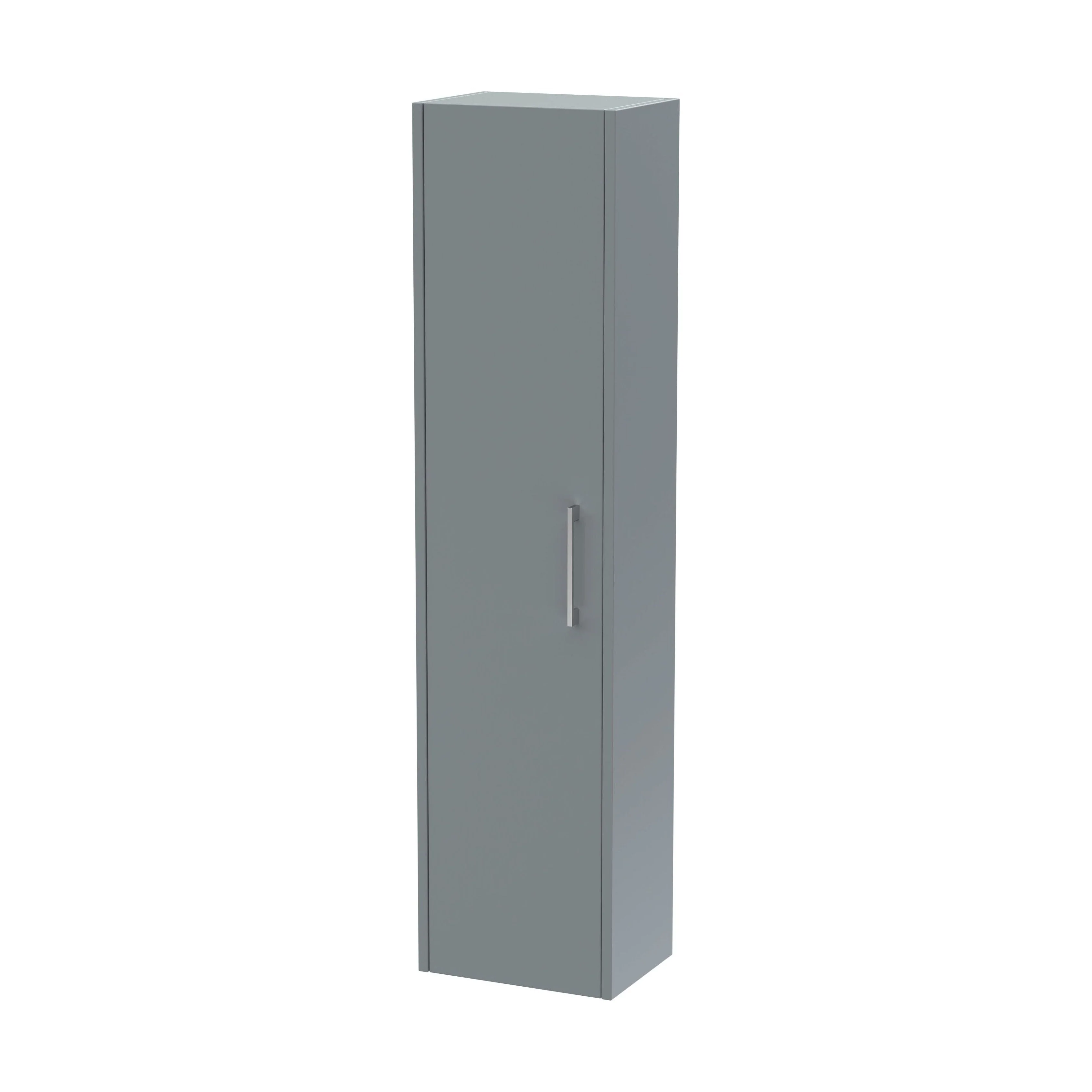 Winshill Wall Hung 1 Door Tall Cabinet - Grey - 350mm